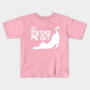 LET STRETCHED ME OUT - neon Lazy cat Team Kids T-Shirt